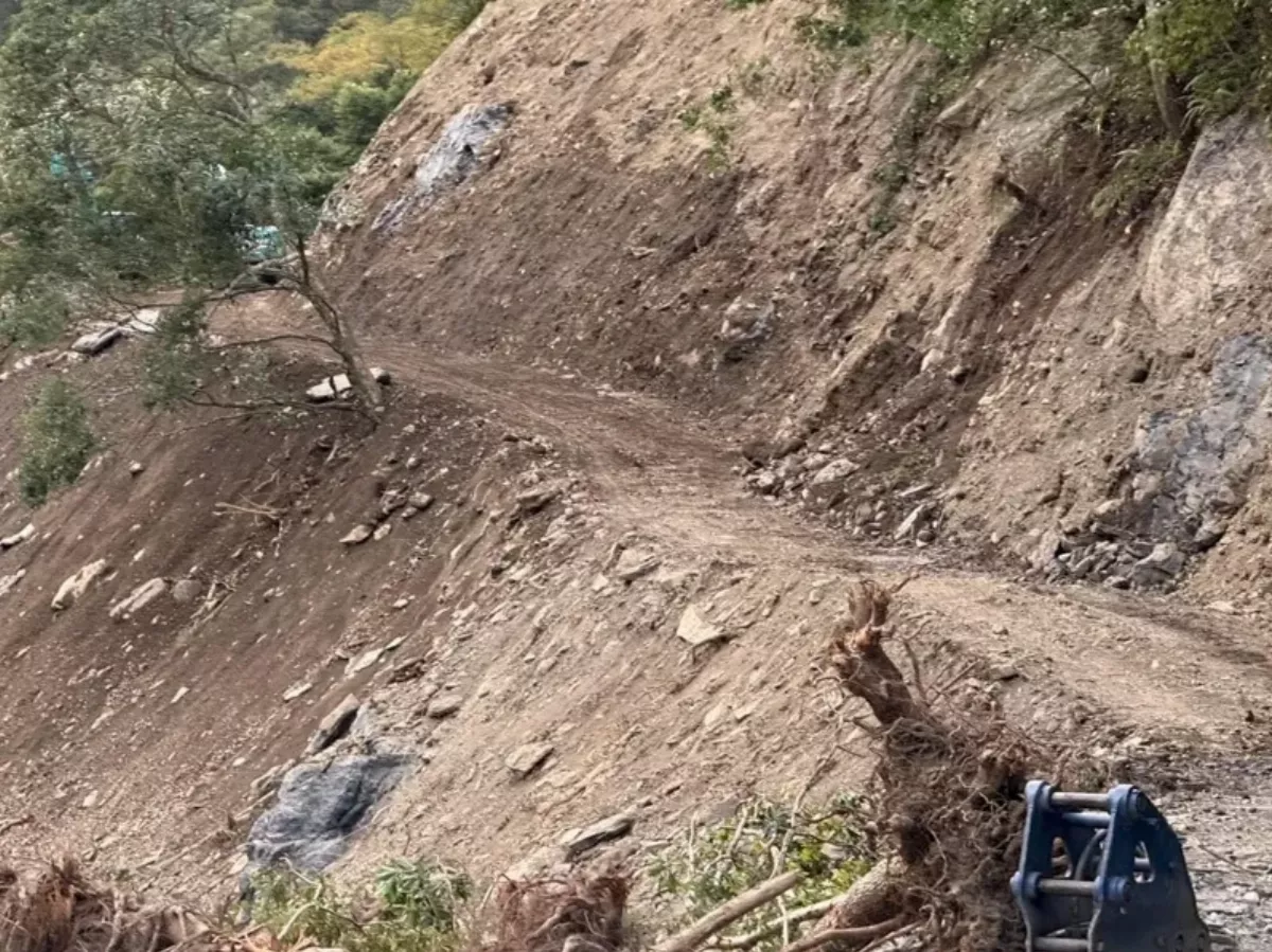 竹縣呼籲暫勿去司馬庫斯 便道搶通路基仍不穩